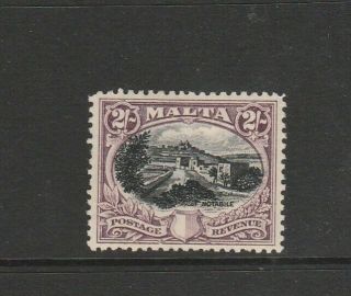Malta 1930 Postage & Revenue 2/ - Mm Sg 205