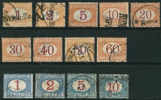 Italy Old Stamps 1870 - 1894 Segnatasse -