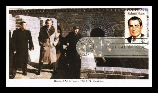 Dr Jim Stamps Us Richard Nixon 37th President Fdc Cover Yorba Linda