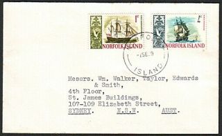 Norfolk Is 1969 5c Rate Commercial Cover To Sydney. . . .  77367
