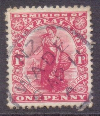 Zealand Postmark / Cancel " Wade " 1911 On Dominion Penny