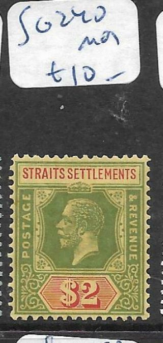 Malaya Straits Settlements (pp0707b) Kgv $2.  00 Sg 240 Mog