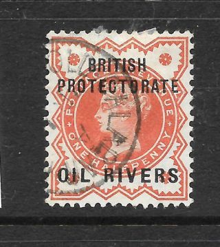 Oil Rivers 1892 - 94 1/2d Qv Fu Sg 1