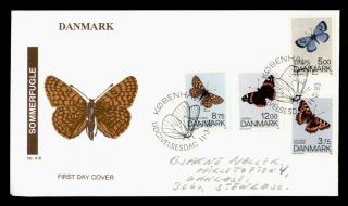 Dr Who 1993 Denmark Butterfly Fdc Pictorial Cancel C130128