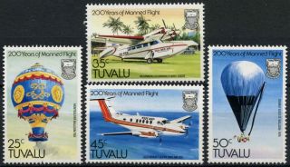 Tuvalu 1983 Sg 225 - 8 Manned Flight Mnh Set A93330