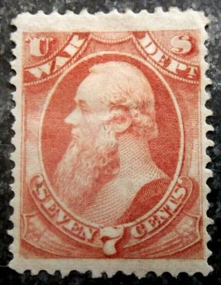 Buffalo Stamps: Scott O87 War Dept Official,  Hr/og & F/vf,  Cv = $165