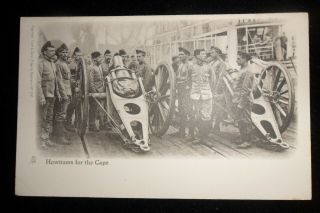 Boer War British Raphael Tuck Post Card Howitzers For Cape