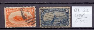 United States 1898.  Stamp.  Yt 131,  132.  €50.  00
