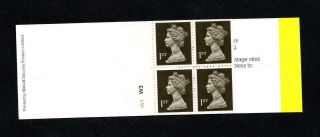 4x 1st Nvi Barcode Booklet Type 4 Plate W1 W3 Perf E3a Mcc £16