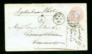 Re - Direction Cover 1868,  Postmark 