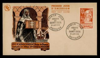 Dr Who 1952 France Abbaye De Sainte Croix Fdc C129228