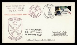 Dr Who 1993 Uss Leahy Naval Ship Operation Southern Watch Persian Gulf E52045