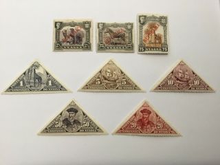 Old Stamps Nyassa X 8