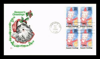 Dr Jim Stamps Us Santa Claus Kids Drawing Christmas First Day Cover Craft Block