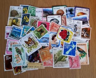 50 All Different Zealand Postage Stamps