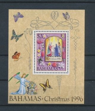Lk64767 Bahamas 1996 Christmas Religion Art Good Sheet Mnh