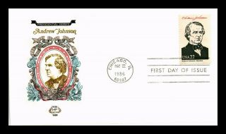 Dr Jim Stamps Us President Andrew Johnson House Of Farnum First Day Cover