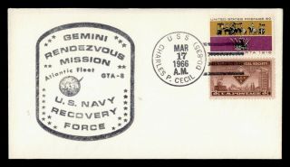 Dr Who 1966 Uss Charles P Cecil Naval Ship Space Recovery Force Gemini E49535