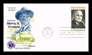 Dr Jim Stamps Us Harry S Truman First Day Cover Independence Missouri