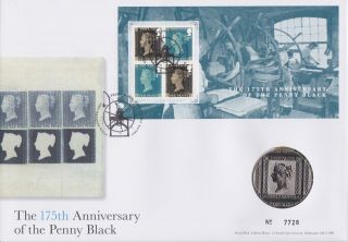 Gb Stamps First Day Cover 2015 Penny Black With Medallion
