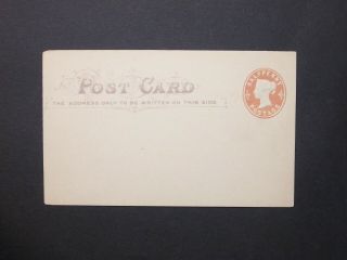 Gb Postal Stationery Sto Qv 1/2d Pink Embossed Postcard Size A H&b Cs1c