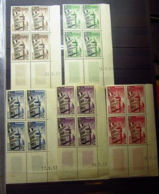 Tunisia French Colonies Old Stamps Flag - Block Of 4 - Mnh - R29e7823