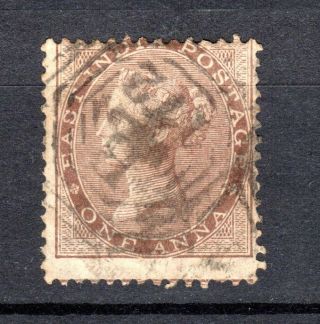 Malaya Qv India Use In Singapore Straits Settlements 1a Brown Stamp
