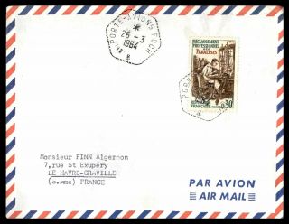 Mayfairstamps 1964 France Porte Avions Foch Airmail Cover Wwb60157