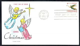 1965 Christmas Stamp 1276 Fluegel First Day Cover Fdc (1741)