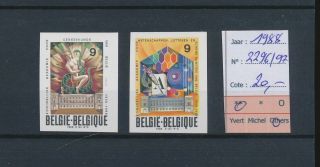 Lk45622 Belgium 1988 Paintings Art Fine Lot Imperf Mnh Cv 20 Eur