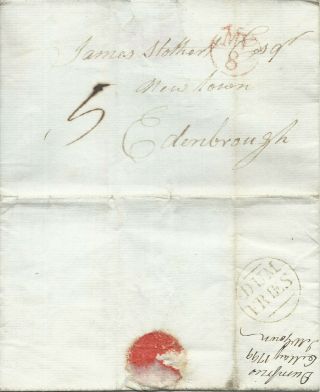 Gb 1799 5d Entire With Split Dum/fries In Circle To Edinburgh With Bishop Mark