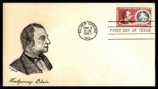 Mayfairstamps Us Fdc 1963 Silver Springs Montgomery Blair Maryland First Day Cov