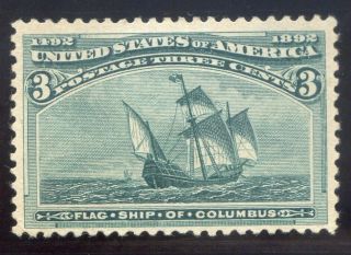 U.  S.  Stamps,  Scott 232,  3¢,  Green,  Vf,  Scv: $35 Example