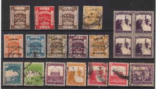 Palestine Israel British Mandate Early Issues 1919 - 1925 Small Lot