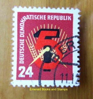 Ebs East Germany Ddr 1951 First 5 - Year Plan - Erster Fünfjahrplan Michel 293 Fu