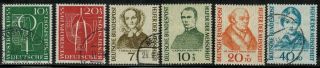Germany B342 - 347 Complete Set 1955 Used/mh (345 - 6)
