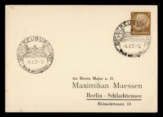 Dr Who 1937 Germany Treuburg Postal Card Stationery C126400