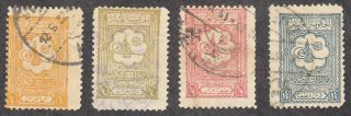 Saudi Arabia - 1926 - 27 - Sc 98 - 100,  102 -