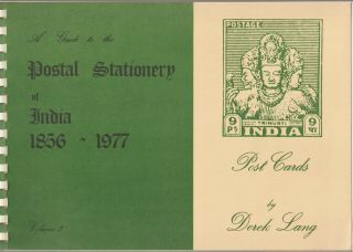 India,  A Guide To The Postal Stationery Of India Vol 2 Post Cards