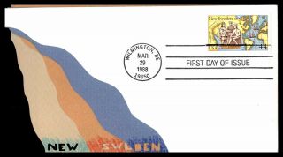 Mayfairstamps 1988 Us Fdc Delaware Sweden First Day Cover Wwb_35015