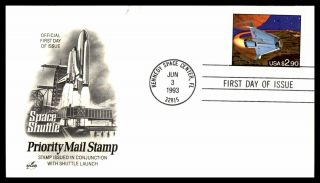 Mayfairstamps 1993 Us Fdc Priorty Mail Stamp Space Shuttle Art Craft First Day C