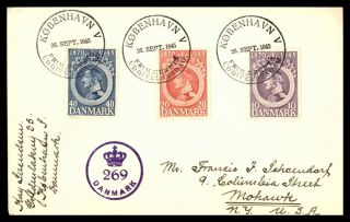 Mayfairstamps Denmark 1945 King Anniversary First Day Cover Wwb55963