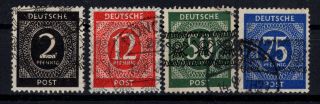 P122154/ Germany / Allied Zone / Mi 52ii – 55ii – 66i – 67i 222 E