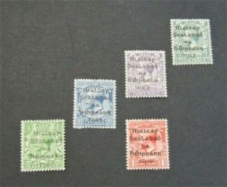 Nystamps British Ireland Stamp 1 - 5 Og H $30