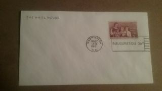 U11 1961 John Kennedy Inauguration Cover On Official White House Envelope
