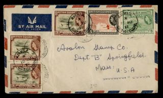 Dr Who 1959 British Guiana Airmail To Usa E72033