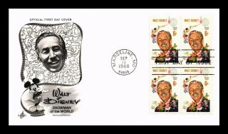 Dr Jim Stamps Us Walt Disney World Showman First Day Cover Block Art Craft