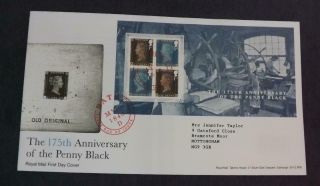 2015 175th Anniversary Of Penny Black Mini Sheet First Day Cover Bath Shs Fd5h