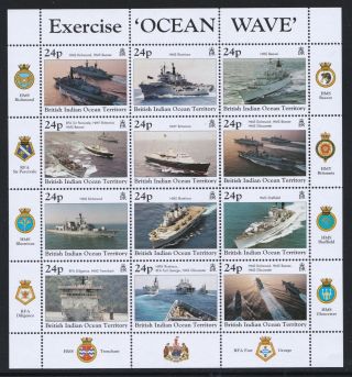 British Indian Ocean Territory 1997 Ships - Mnh Mini Sheet - Cat £27 - (83)