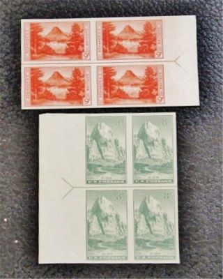 Nystamps Us Block Stamp 763 764 Mh Block Of 4 Arrow&guideline Left Or Right $24